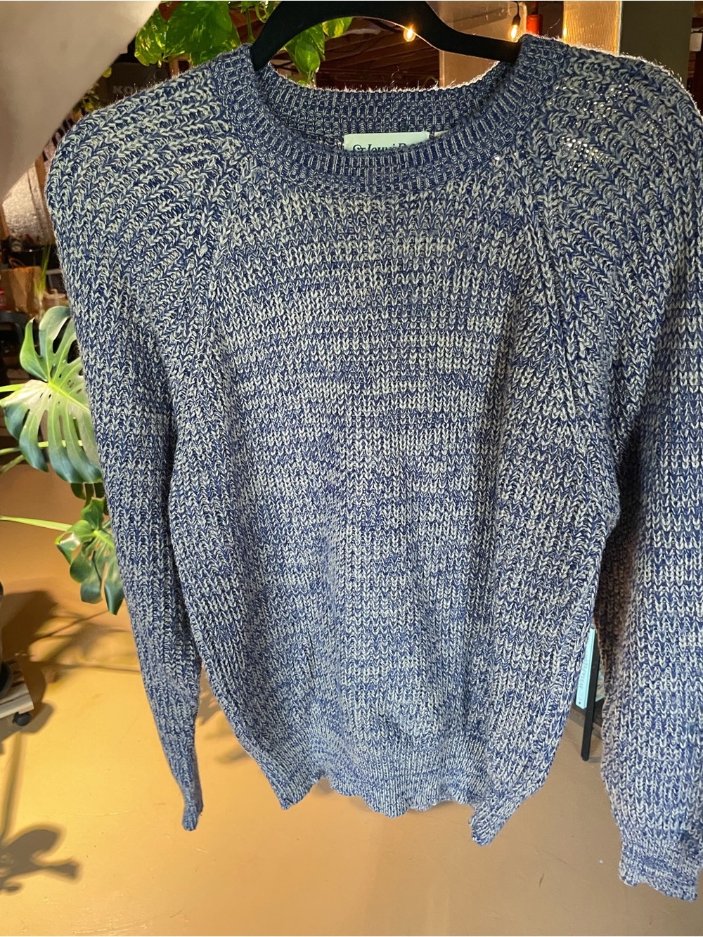 Vintage St. John's Bay Blue Marled Crewneck Sweater